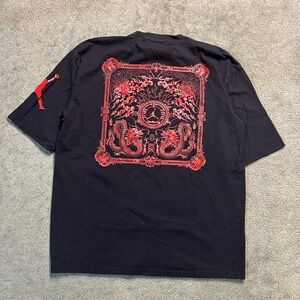 Rare Jordan 2024 Year Of The Dragon Chinese Graphic T Shirt Size XL Y2K